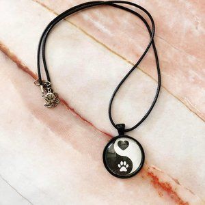 Dog Lover Ying Yang Necklace Dog lover Gift
